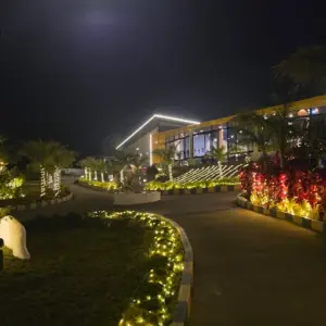 Birthday celebration setup at Poppys Tuskers Hill Resort Anaikatti
