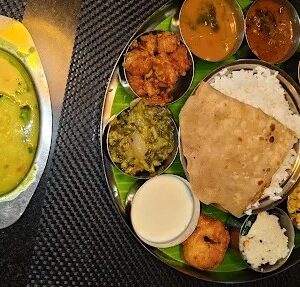 Traditional South Indian cuisine at Vinayaga by Poppys Kumbakonam