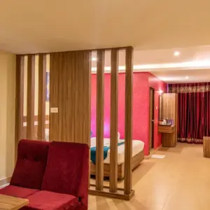 Hotel reception and guest welcome area at Vinayaga Inn by Poppys Ooty